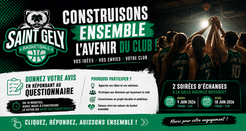 Formulaire Saint Gély Basketball